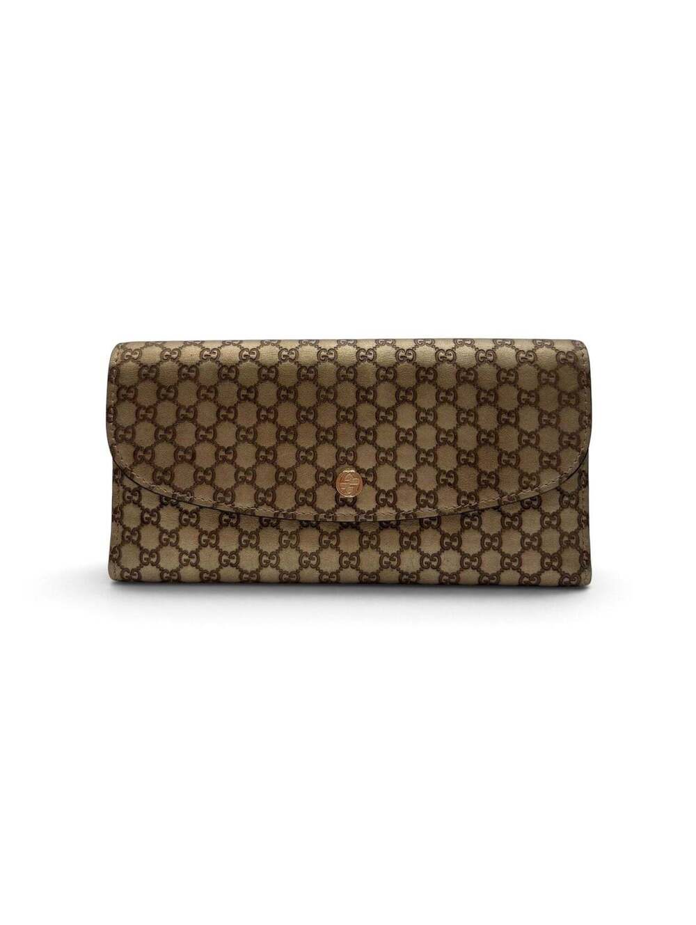Gucci Microguccissima Continental Wallet Metallic Gold 2010